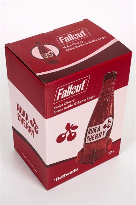 Nuka Cola Cherry Glass Bottle W Cap Fallout Video Game Junk