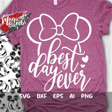 Best Day Ever Svg Disney Trip Svg Disney Birthday Svg Minnie Uniartfan