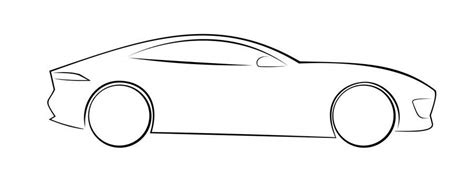 Entry #12 by CJKhatri for Create an Outline sketch for a car as per ...