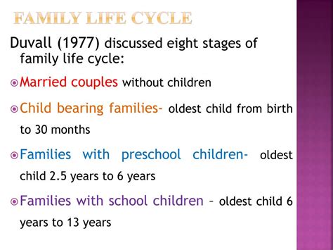 6 Stages Of Family Life Cycle