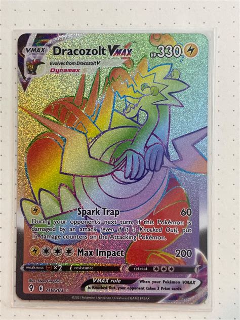 Dracozolt Vmax Ungraded Pokemon Evolving Skies