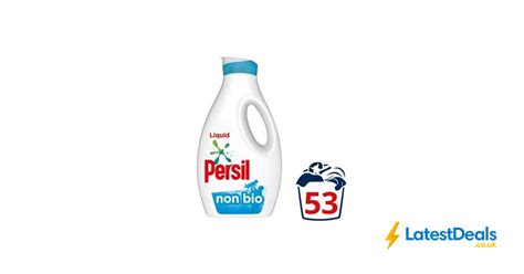 Persil Laundry Washing Liquid Detergent Non Bio Washes L At