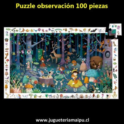 Puzzle Observaci N Piezas Bosque Encantado Jugueter A Maip