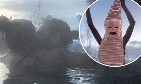Heidi Klum Shares Kiss With Husband And Dances In Hot Tub Using Filter Of Her Worm Halloween