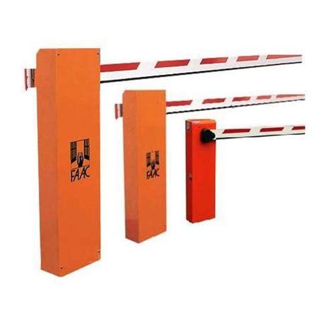 Orange And Red Faac Boom Barrier Rs Piece Security Plus Id