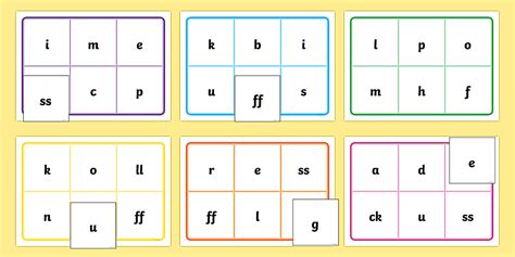 Cursive Phase Phonic Bingo And Lotto Teacher Made