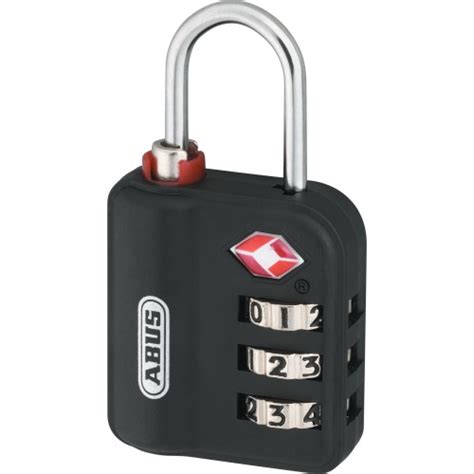 Cadenas à code avec indicateur rouge 147TSA noir 3 viroles ABUS