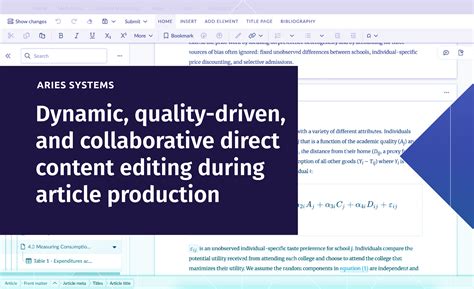 Aries Systems Collaborative Direct Content Editing