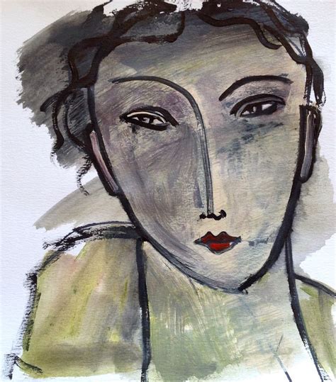 Michele Anne Brosseau Acrylique Sketches Portrait Art