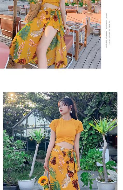 Surf Women S Swimsuit Three Piece Sportswear Plus Size Bikini Korean Sexy Swimsuit Swimsuit Lady