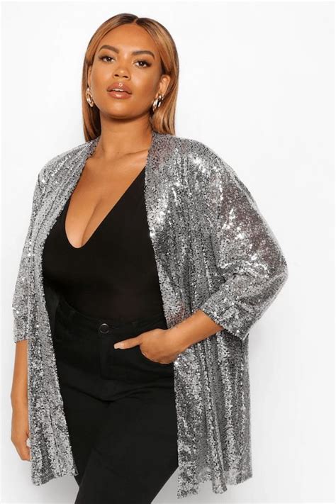 Sequin Cardigan Outfit Plus Size Sequin Outfit Sequin Jacket Cardigan Outfits Classy Dress