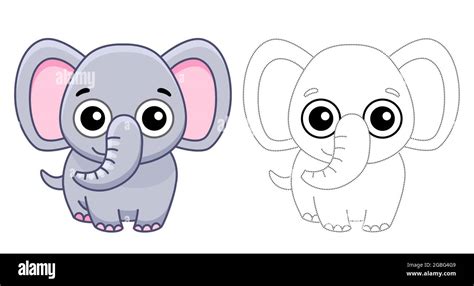 Cartoon Zoo Animals Coloring Pages