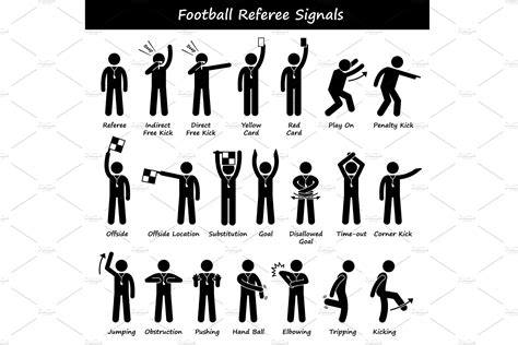 Football Referee Hand Signals Chart