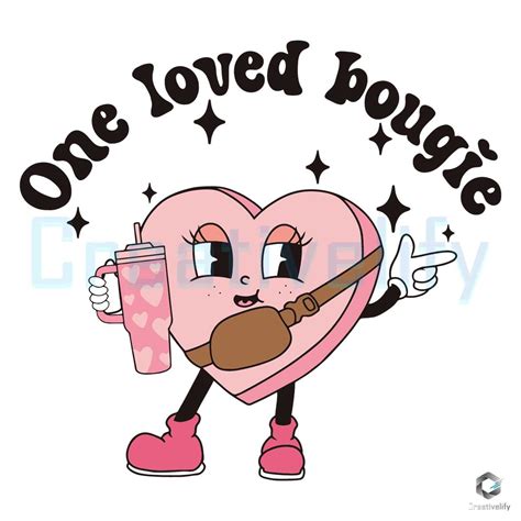 One Loved Bougie Heart Stanley SVG - CreativeLify