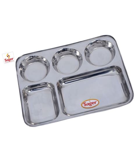 Sager Bhojhan Thali Stainless Steel Dinner Set Of Pieces Buy Online