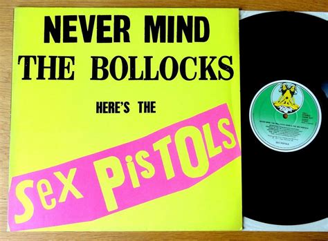 Lp Sex Pistols Never Mind The Bollocks Virgin Kult Lp Acheter