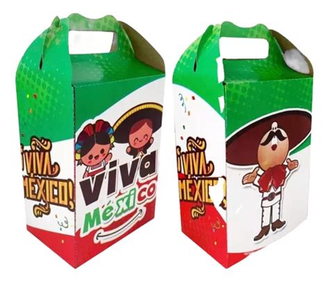 Cajitas Dulceros Fiesta Recuerdo Bolo Viva M Xico Sep Mercadolibre