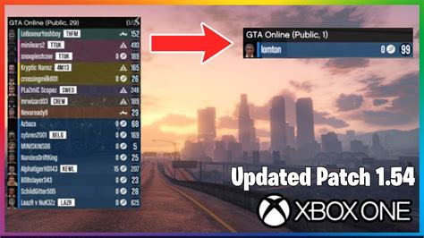 GTA 5 ONLINE SOLO PUBLIC LOBBY XBOX ONE YouTube