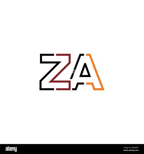 Letter Za Logo Icon Design Template Elements Stock Vector Image And Art