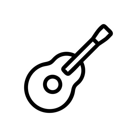 Guitar Icon Vector Isolated Contour Symbol Illustration 9988659 Vector