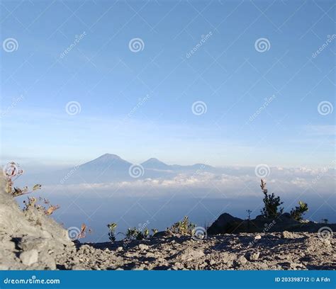 The View From Mount Merapi Stock Photo Image Of Skies 203398712