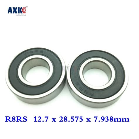 Axk 5pcs R8 2rs R8rs R8rs R8 Rs Deep Groove Ball Bearings 12.7 X 28.575 ...