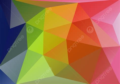 Low Poly Abstract Horizontal Decorative Colorful Background Template