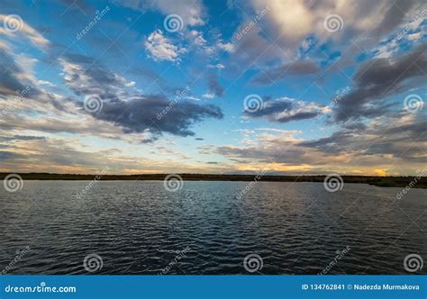 Sunset Over the Chobe River, Chobe National Park, Botswana Stock Image ...