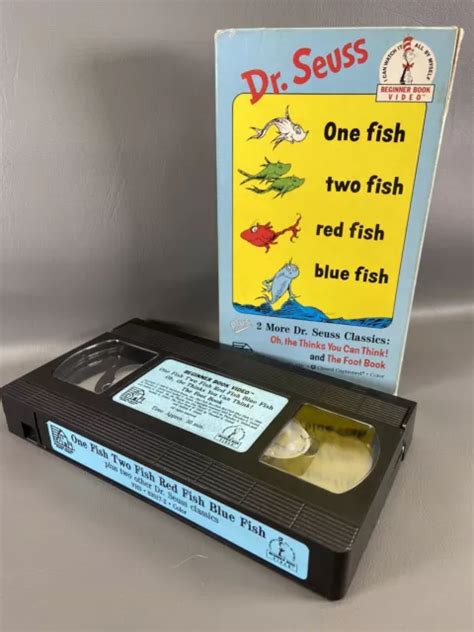 Dr Seuss One Fish Two Fish Red Fish Blue Fish Vhs Beginner Book