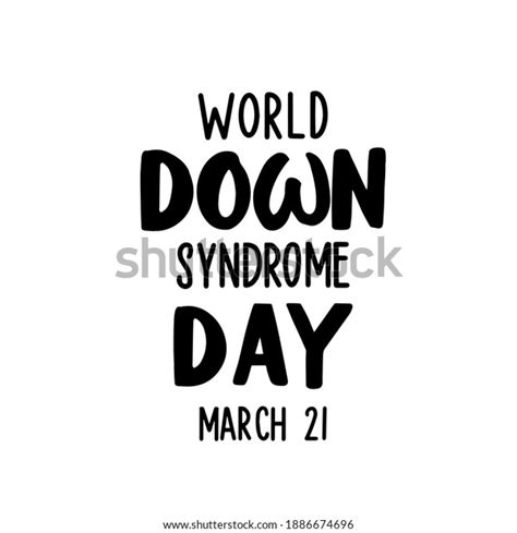 World Down Syndrome Day Hand Draw Stock Vector Royalty Free