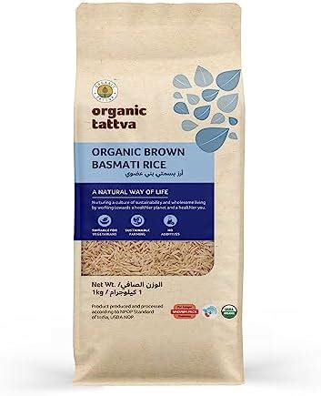 سعر Organic Tattva Brown Basmati Rice 1 kg فى الامارات بواسطة امازون