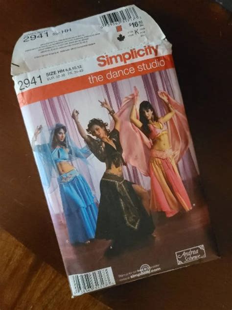 BELLY DANCER COSTUME Pattern Complete And Not Used Simplicity 2941