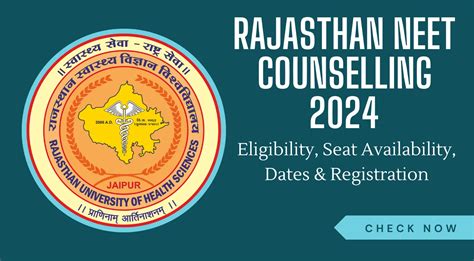 Rajasthan Neet Counselling 2024 Eligibility Seat Availability Dates