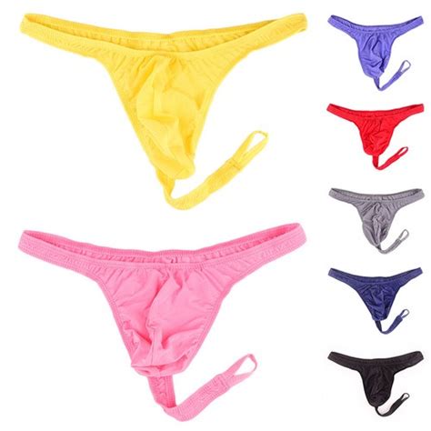 Bulge Rise Low C Straps Bikini Thong Men Pouch Underwe O Ring G String Briefs Ebay