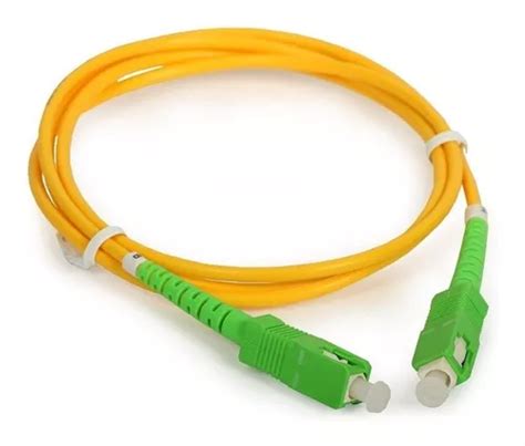 Patch Cord Monomodo De Fibra Optica Simple Sc Sc Apc Mts