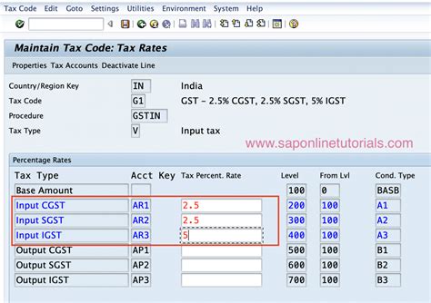 How To Create Gst Tax Codes In Sap Hana Sap Tutorial