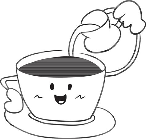 coffee cartoon doodle kawaii anime coloring page cute illustration ...