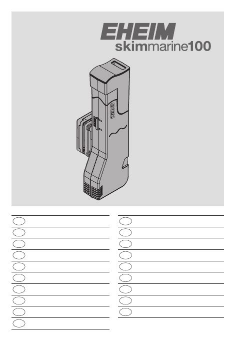 User Manual Eheim Skimmarine 100 English 144 Pages