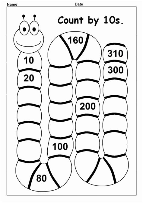 47 Counting by 10s Worksheet – Chessmuseum Template Library