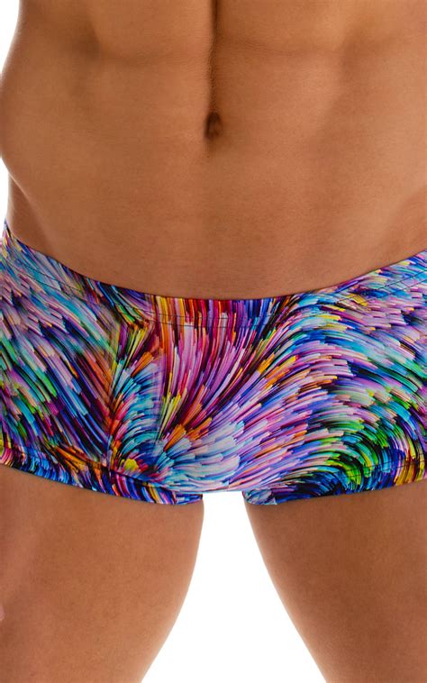 Extreme Low Square Cut Swim Trunks In Illumine