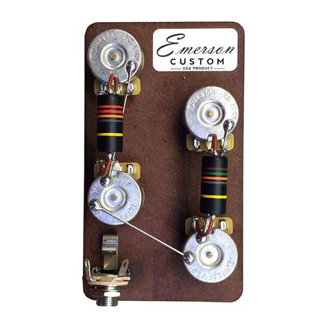 Emerson Custom Single Cut Short Shaft Prewired Kit At Gear4music