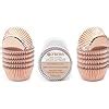 Amazon Gifbera Mini Rose Gold Foil Cupcake Liners Metallic Baking