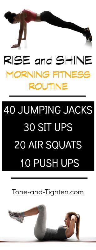 Tone And Tighten Rise And Shine Morning Fitness Routine