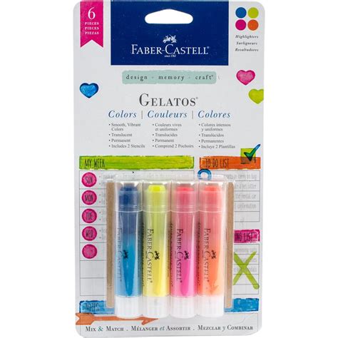 Faber Castell Gelatos Color Kit Highlighter 4 Colors