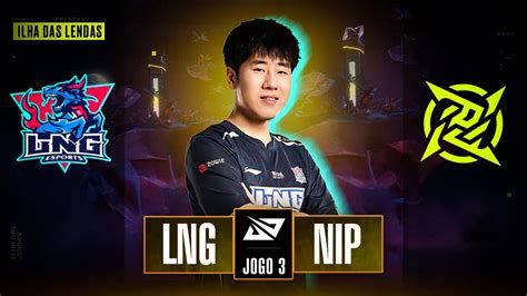 LNG X NIP Jogo 3 MD3 LPL Spring 2024 DIA 25 YouTube