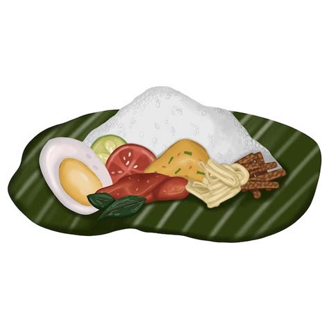 Nasi Lemak Gewickelt Vektoren Und Illustrationen Zum Kostenlosen