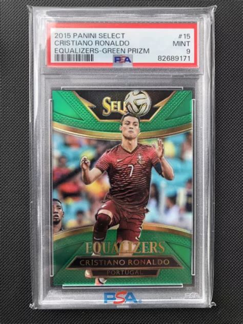 Panini Select Cristiano Ronaldo Verde Prizm Psa Ebay