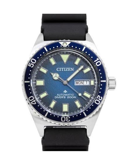 Citizen Мужские часы Promaster с резиновым ремешком и синим циферблатом ...