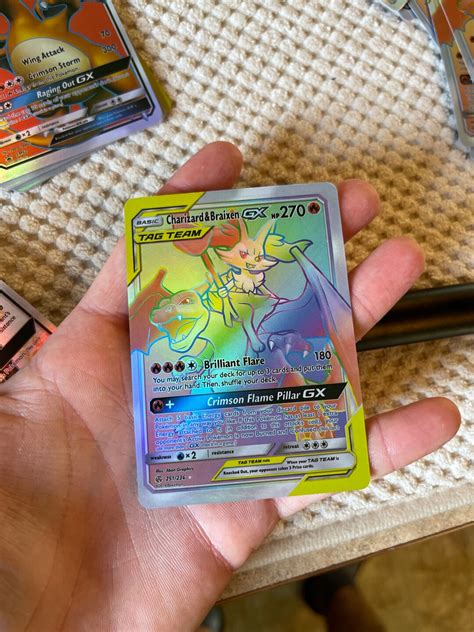 Charizard Braixen GX Full Art Holo Pokemon Card Proxy Etsy