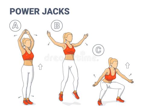 Power Jacks Exercise Female Home Workout Guidance Power Jumps